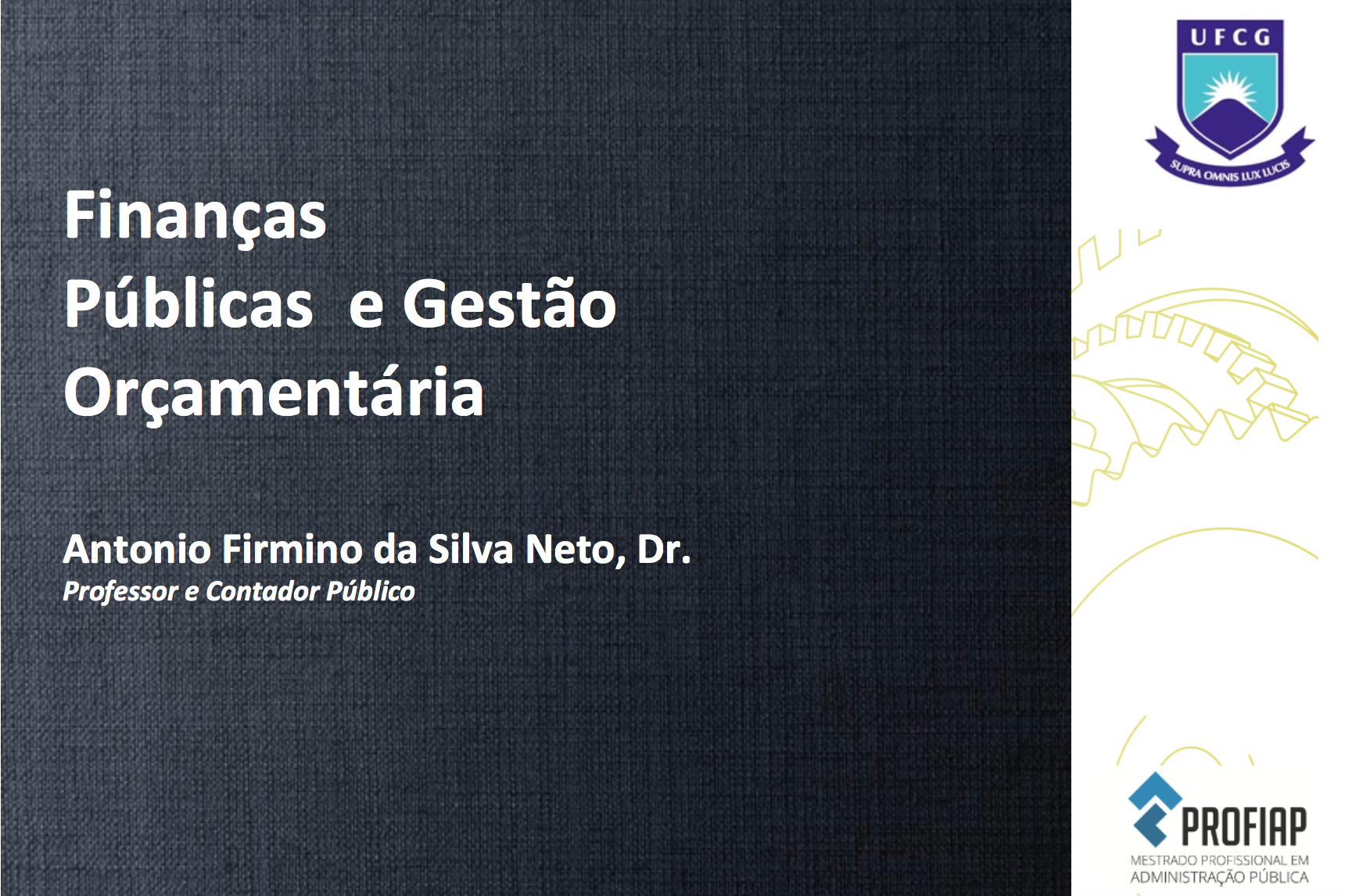 Finanças Públicas e Gestão Orçamentária